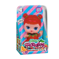 Brinquedo Boneca Coleção Frutinhas Cheirinho de Frutas Morango 19cm em Plástico Vinil Articulada Cotiplas - 2508