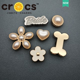 Metal jibbitz crocs Sapato Buckle Pearl Flower Novo crocs Sapato Flower DIY Fivela Decorativa de Alta Qualidade Botão Buckle charme