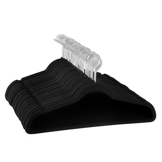 50 Cabides De Veludo Slim Ultra Finos Cabide Antideslizante