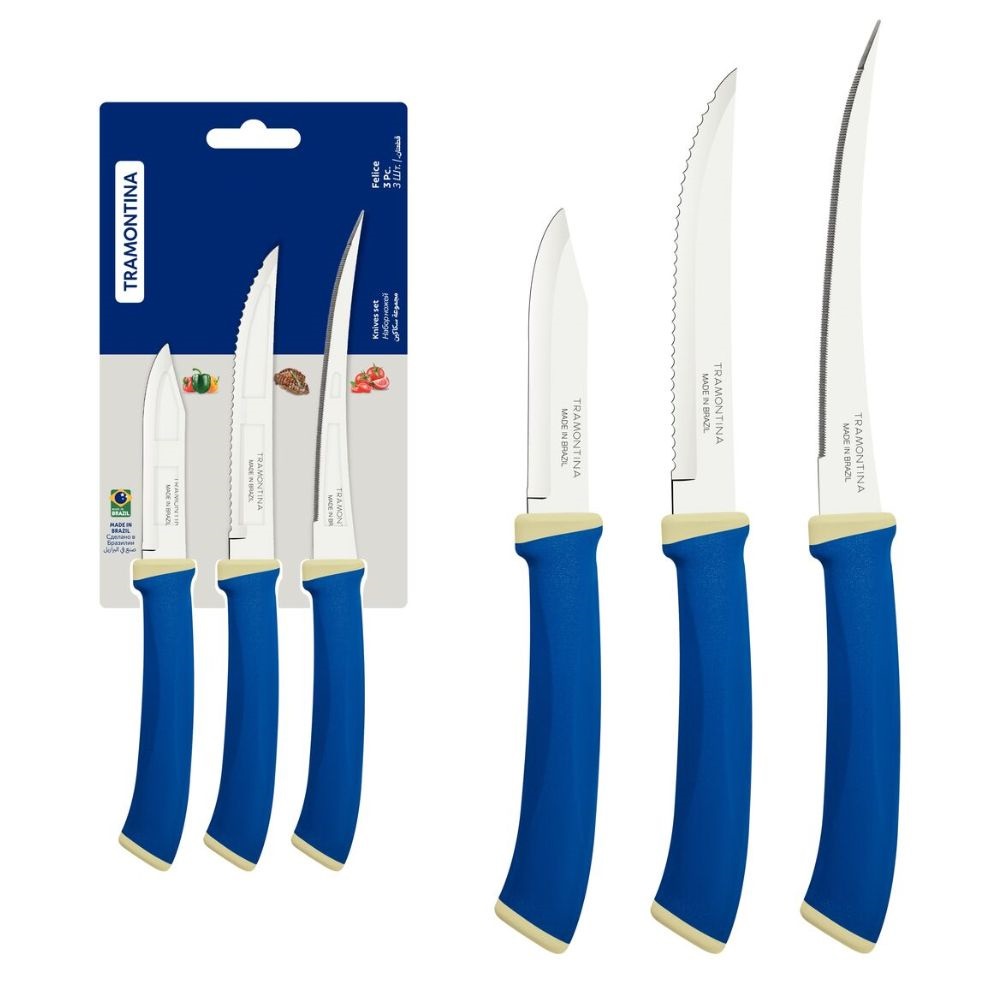 JOGO DE FACAS FELICE 3PCS TRAMONTINA - Home & Living