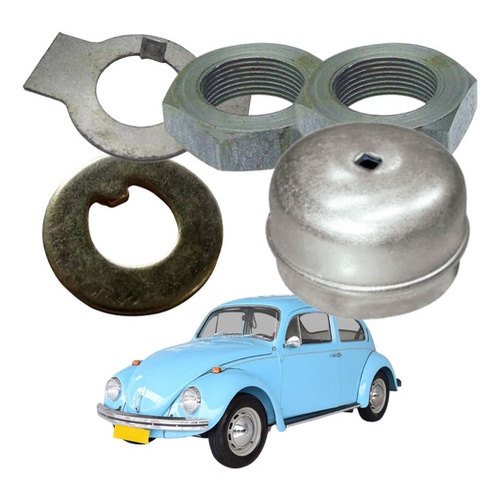 Kit Manga Eixo Esquerdo Fusca Após 1980 Roda Dianteira