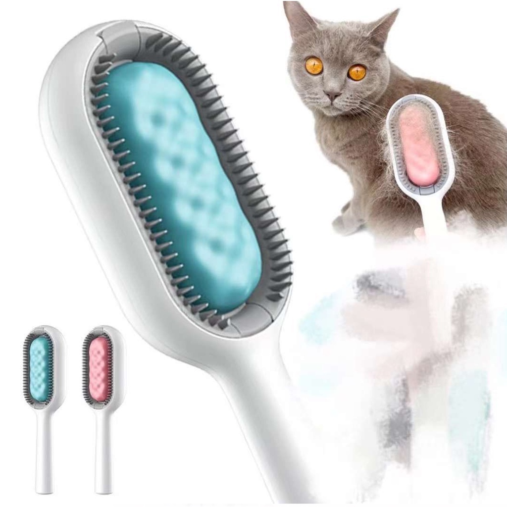 Escova Pet Removedora de Pelos Mortos com Botão Autolimpante Pente para Cães e Gatos Rasqueadeira