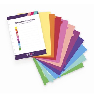 Divisória grande 10 abas Color Code CIDG4004 Caderno Inteligente