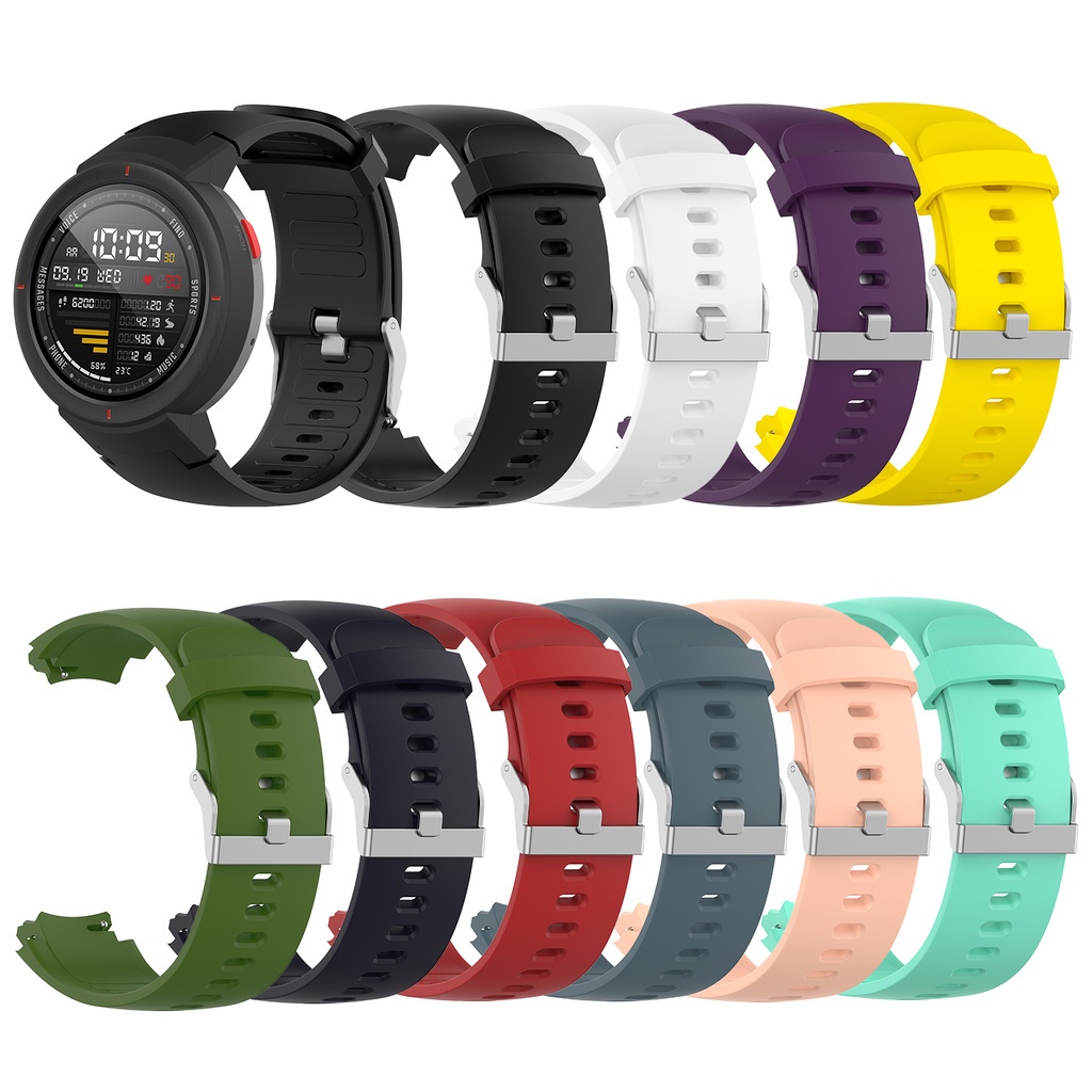 Bracelete De Silicone Para Xiaomi Huami 3 Amazfit Verge A1801 Pulseira De Reposição Smartwatch Relógio Smart Watch Accessory