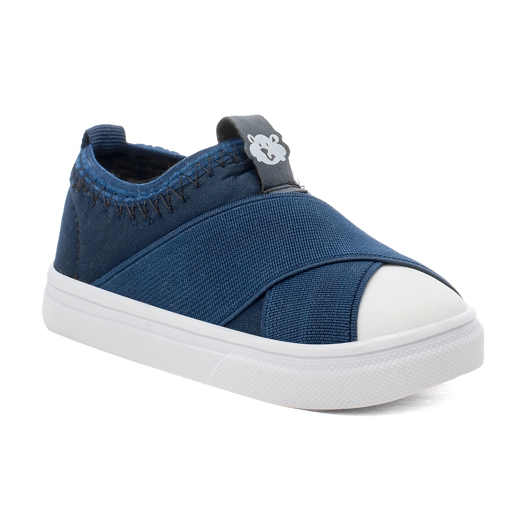 Tenis Infantil Casual Slip On Menino Funfy 220A Calce Facil Masculino Confortável e Leve