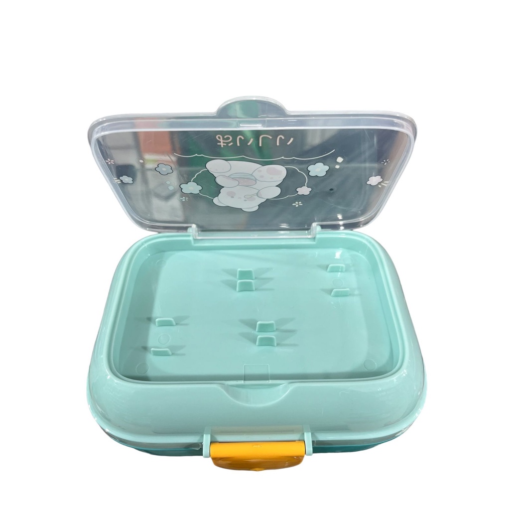 Lancheira Infantil Fofa De Bichinho Com Talher  Adesivo 3d Pote Marmita Plastico em Oferta na Shopee