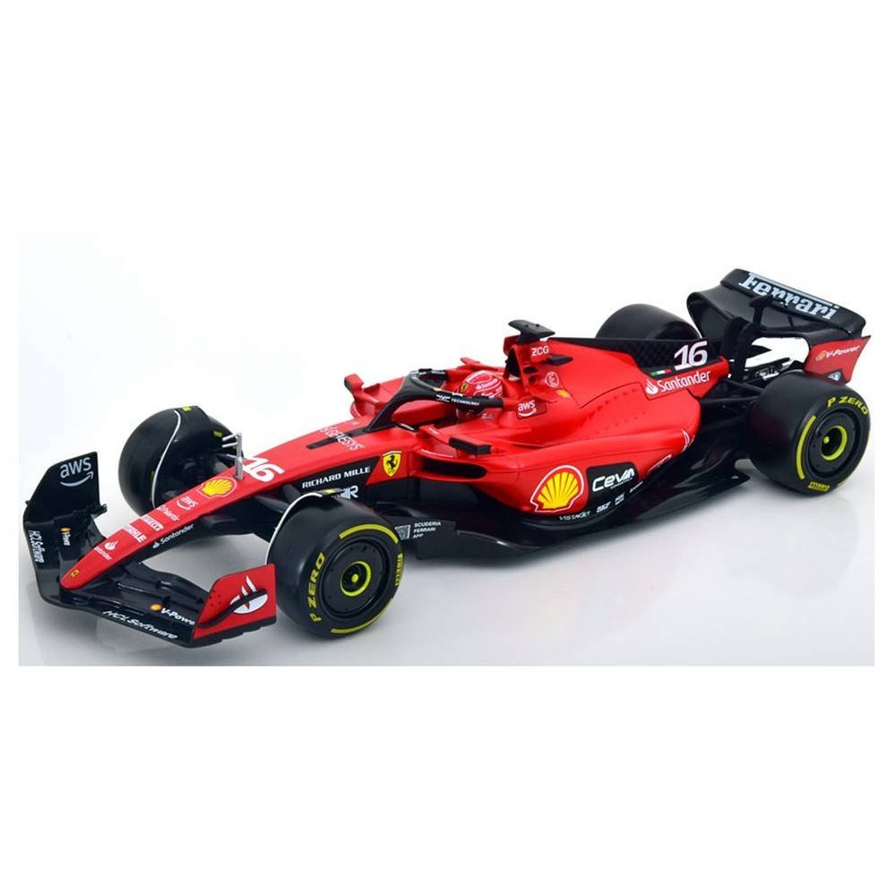 Miniatura Fórmula 1 Ferrari SF-23 - #16 C. Leclerc - Ferrari Racing (2023) - 1:18 - Burago