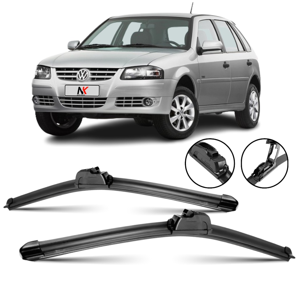 Par Palheta Limpador Parabrisa 21'' 19'' Gol G4 2005 2006 2007 2008 Á 2012 em Oferta na Shopee