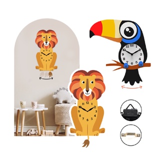 Relógio Pêndulo Infantil MDF Durável Alto Relevo Silencioso Quarto Infantil Salas De Aula Faça você mesmo DIY em Oferta na Shopee