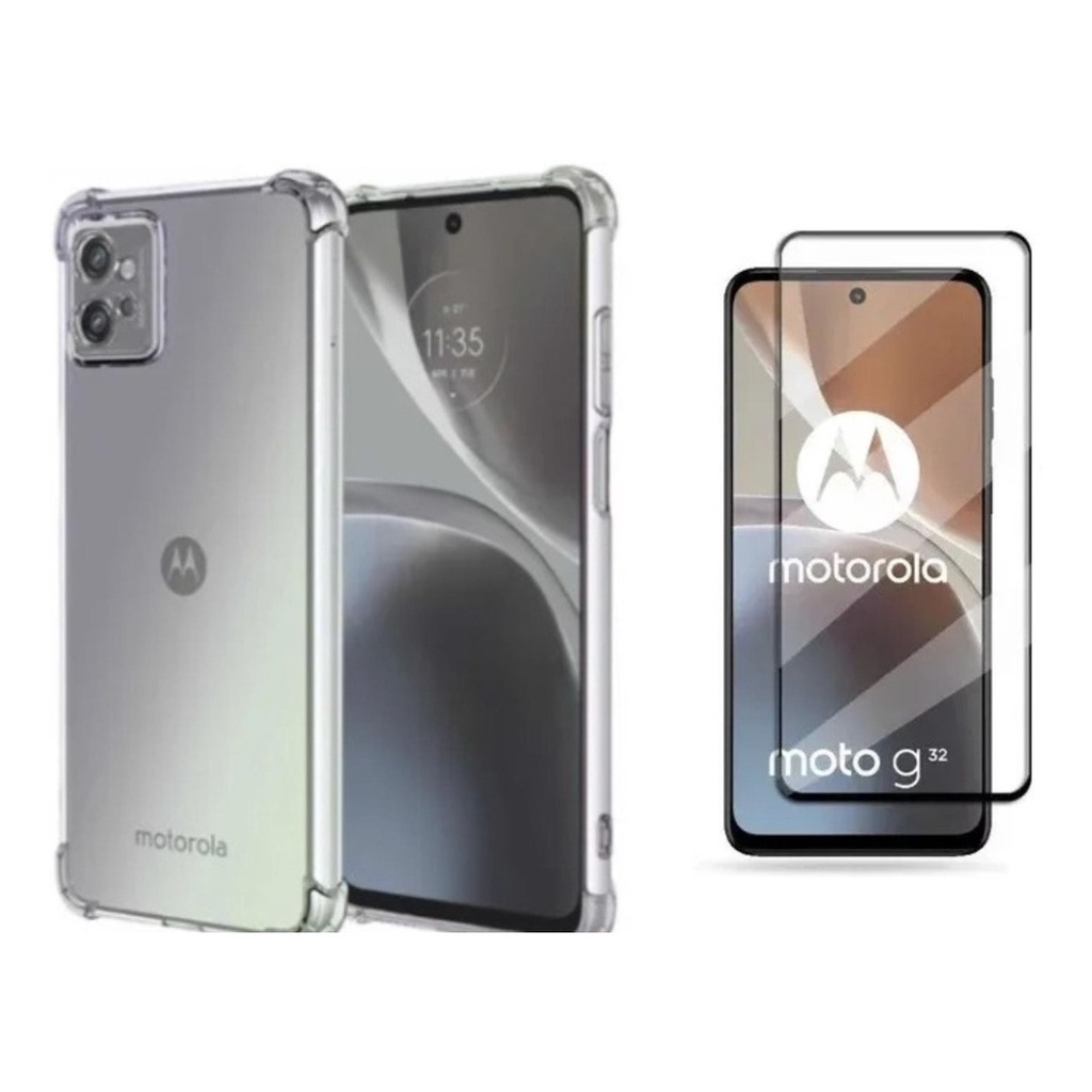 Capa Case Capinha Anti Impacto Para Moto G32 + Película 3D Vidro Temperado