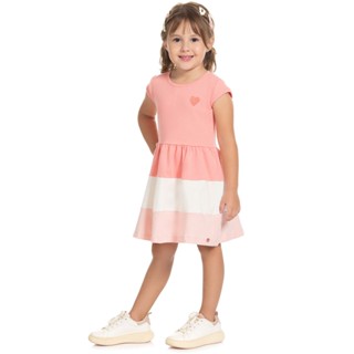 Vestido Infantil Color Block
