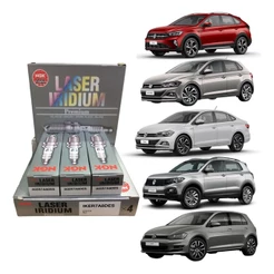 Jogo 3 Velas T-cross Nivus Virtus Golf Polo 1.0 12v Tsi Ngk
