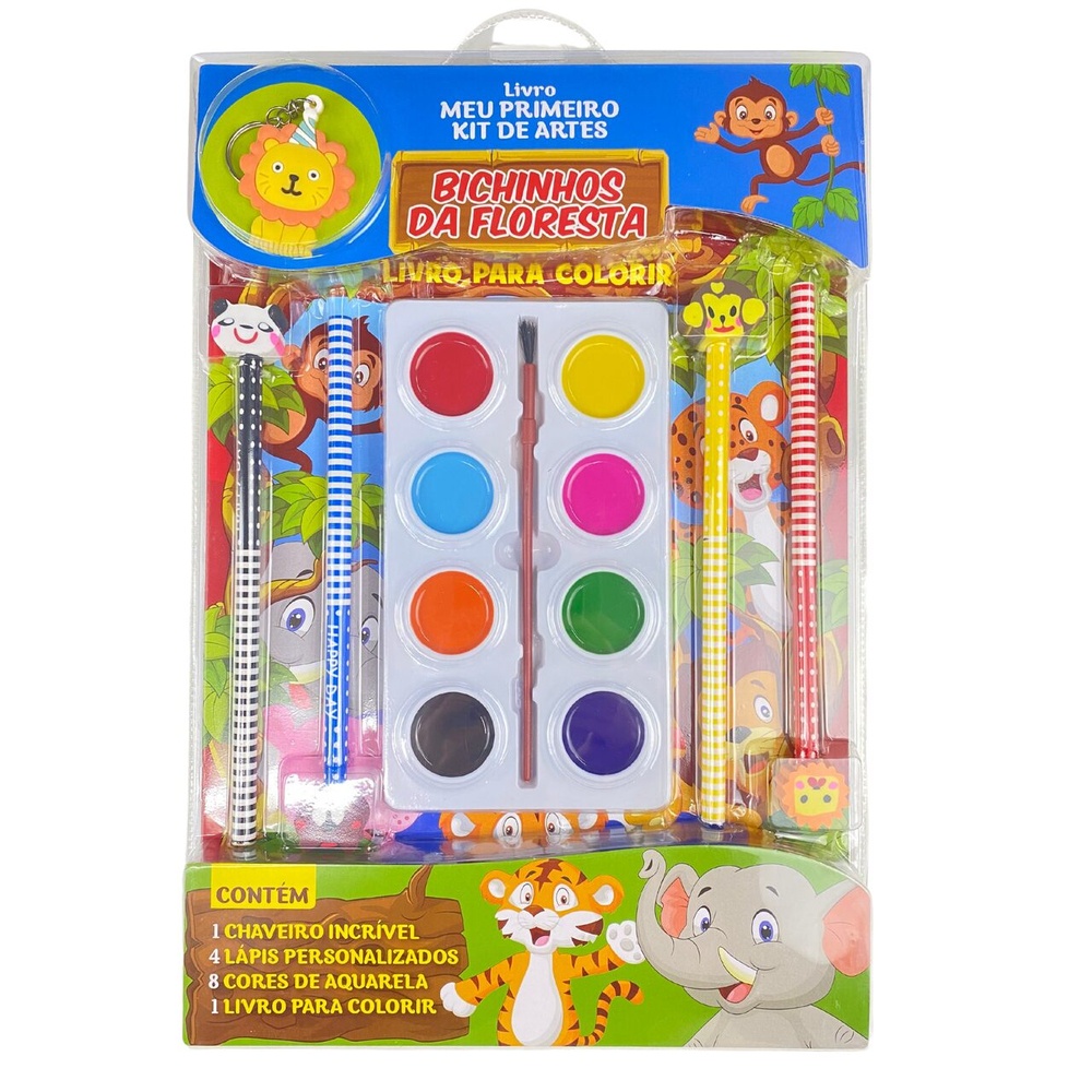 Bichinhos da Floresta Livro Meu Primeiro Kit de Artes em Oferta na Shopee