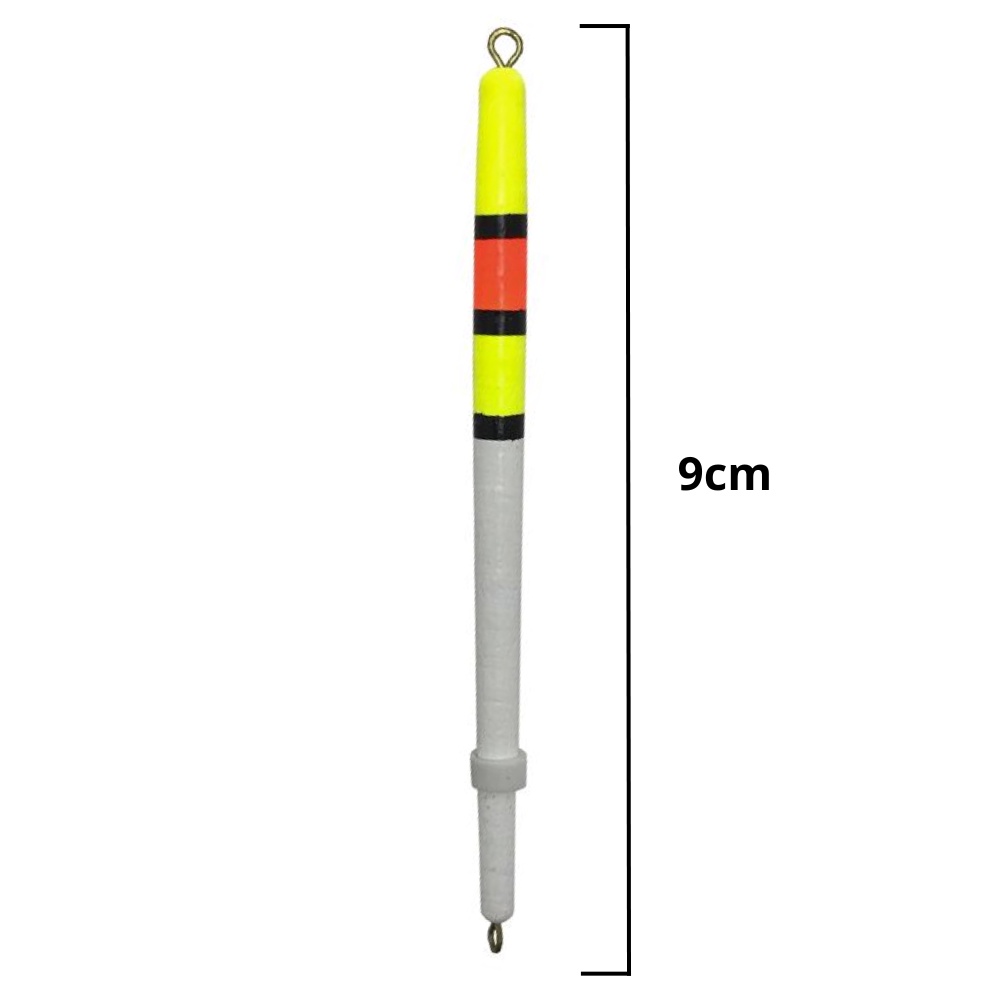 Bóia Pena Palito de Madeira A-B 9cm 2pç Tainha Tilapia Piau em Oferta na Shopee