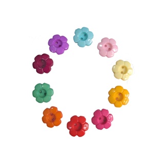 50 Botão Flor Florzinha 2 Furos 12mm Tam:20 Colorido Sortido em Oferta na Shopee