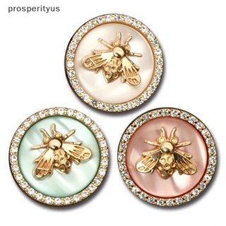[prosperityus] 6pcs Botões Florais De Metal De Abelha Para Mulheres Vestir Casaco De Fato Cardigan Botão De Costura [BR] em Oferta na Shopee