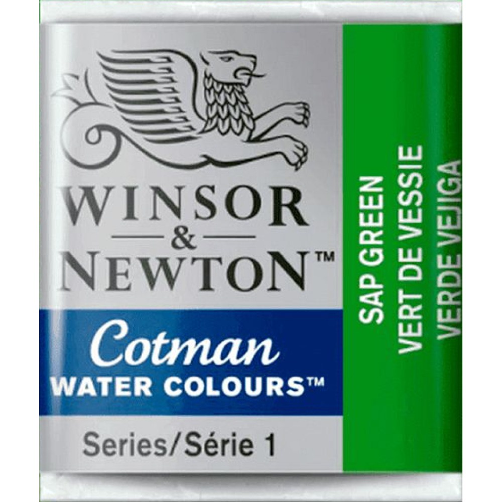 Aquarela em Pastilha Winsor &amp; Newton Cotman Sap Verde 301599