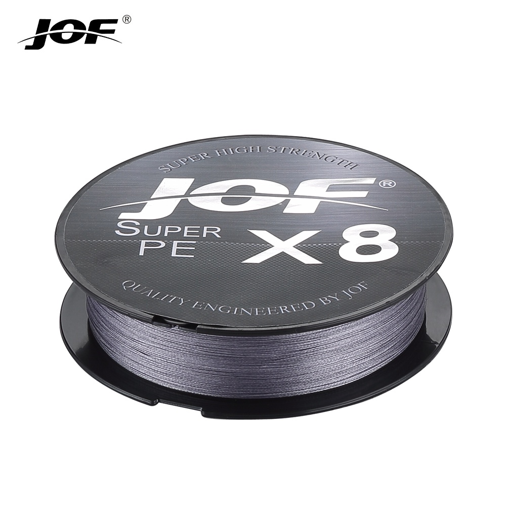 JOF 150m 20LB - 100LB PE Multifilament 8 Vertentes Linha De Pesca Ocean Fishing Super Forte Linha De Pesca Carpa Cinza