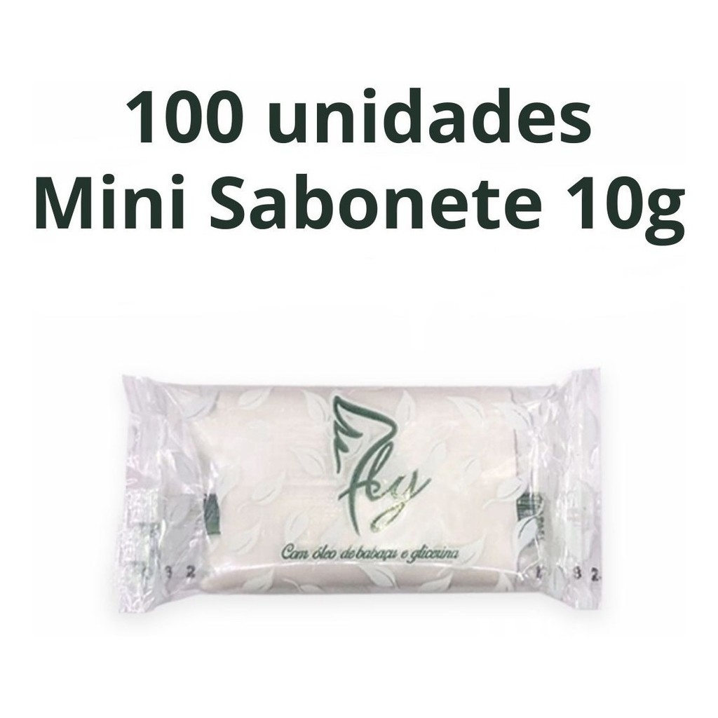 Kit 100 Mini Sabonetes 10g – Hotel, Motel, Pousada, Airbnb, Doação em Oferta na Shopee