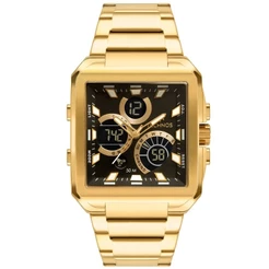 Relógio Masculino Technos Ts Digitech Anadigi Dourado BJ3940AA/1P Relógio Technos Masculino Original