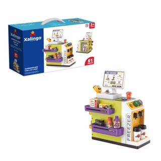 Brinquedo Infantil Conjunto de Estação de Supermercado com Luz e Som 61 Peças Xalingo - 62110 em Oferta na Shopee
