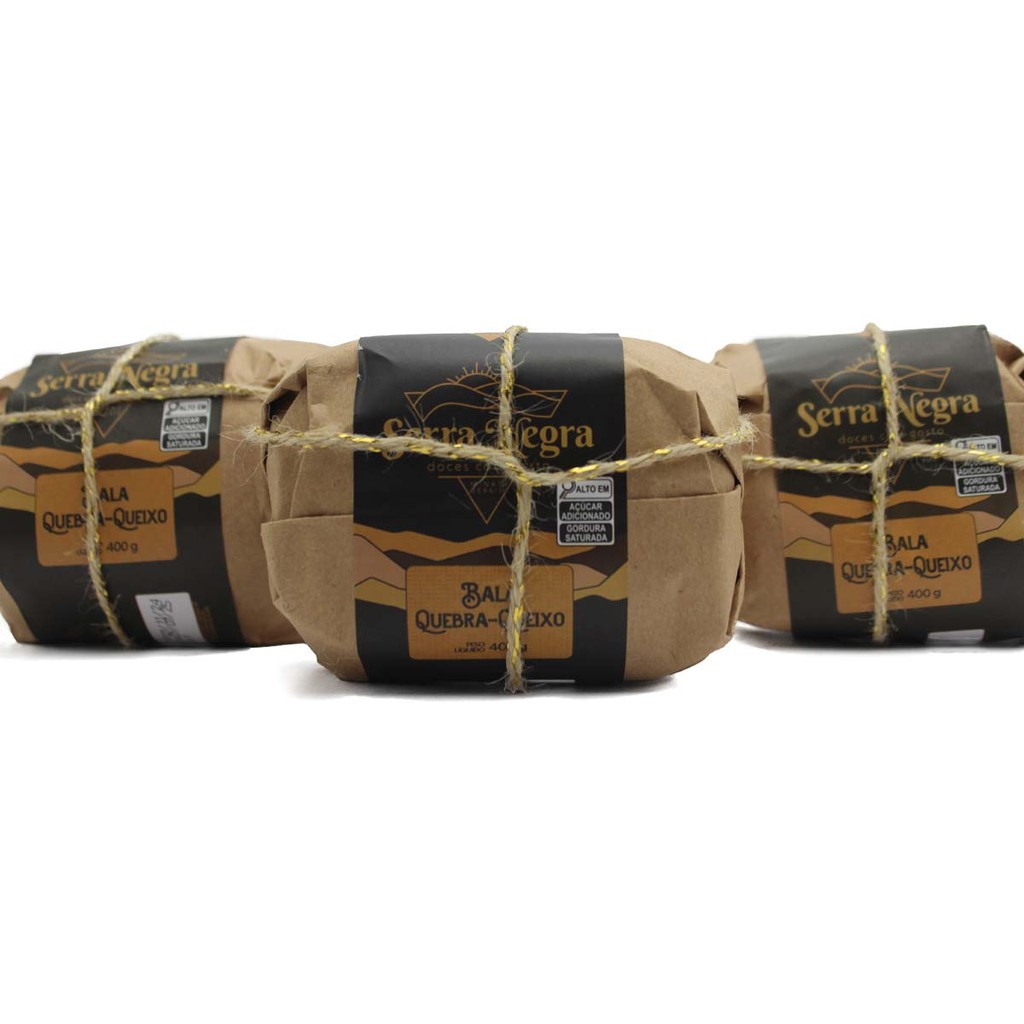 Bala Quebra Queixo - Cocada Morena cremosa - KIT c/3 Serra Negra