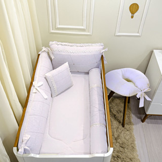 Kit Berço Elegância Province Com  Almofada de Amamentação em Oferta na Shopee
