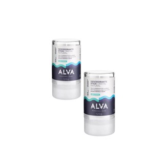 Kit 02 unid Alva Orgânico Desodorante 120g  – Sem Alumínio, Proteção 24h em Oferta na Shopee