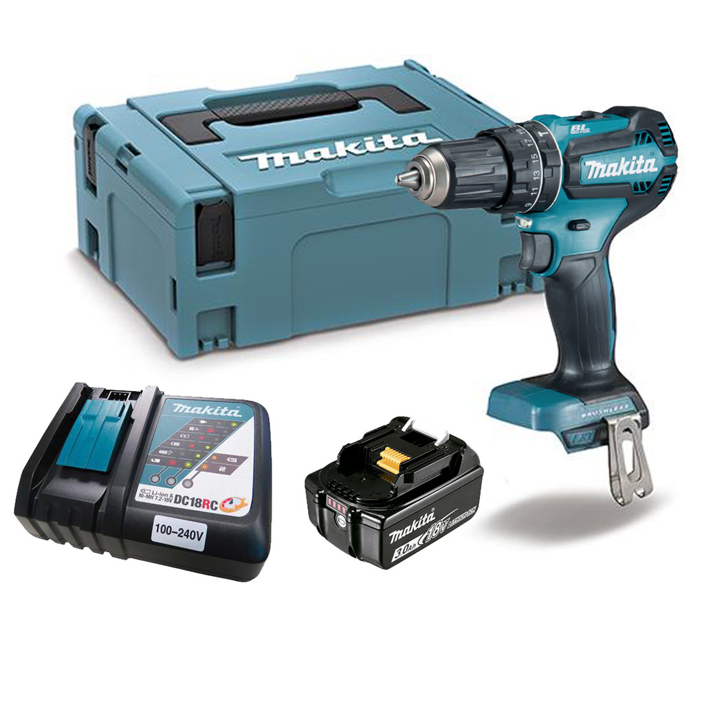 Parafusadeira Furad Makita 18V Dhp485rf1j Maleta e Bat 3Ah