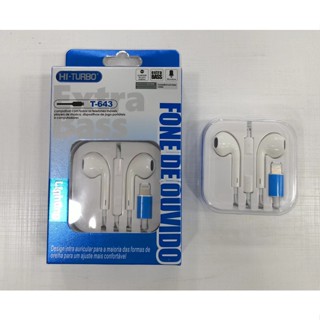 Fone de Ouvido Lightning para iPhone - Todos Modelos 6, 7, 8, 9, X, Xr, Xs, 11, 12, 13, 14 Tipo C Para Android