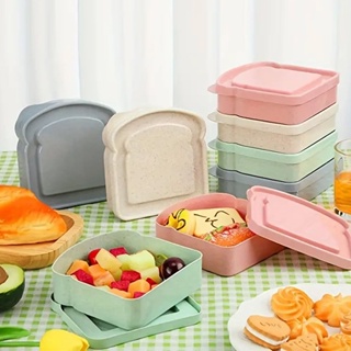 Recipiente Portátil Para Sanduíche Com Tampa , Lancheira Reutilizável Armazenamento De Alimentos , Grande Capacidade , C em Oferta na Shopee