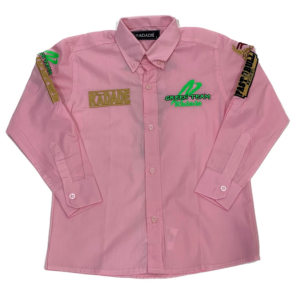 Camisa Radade Infantil Feminina Manga Longa Bordada