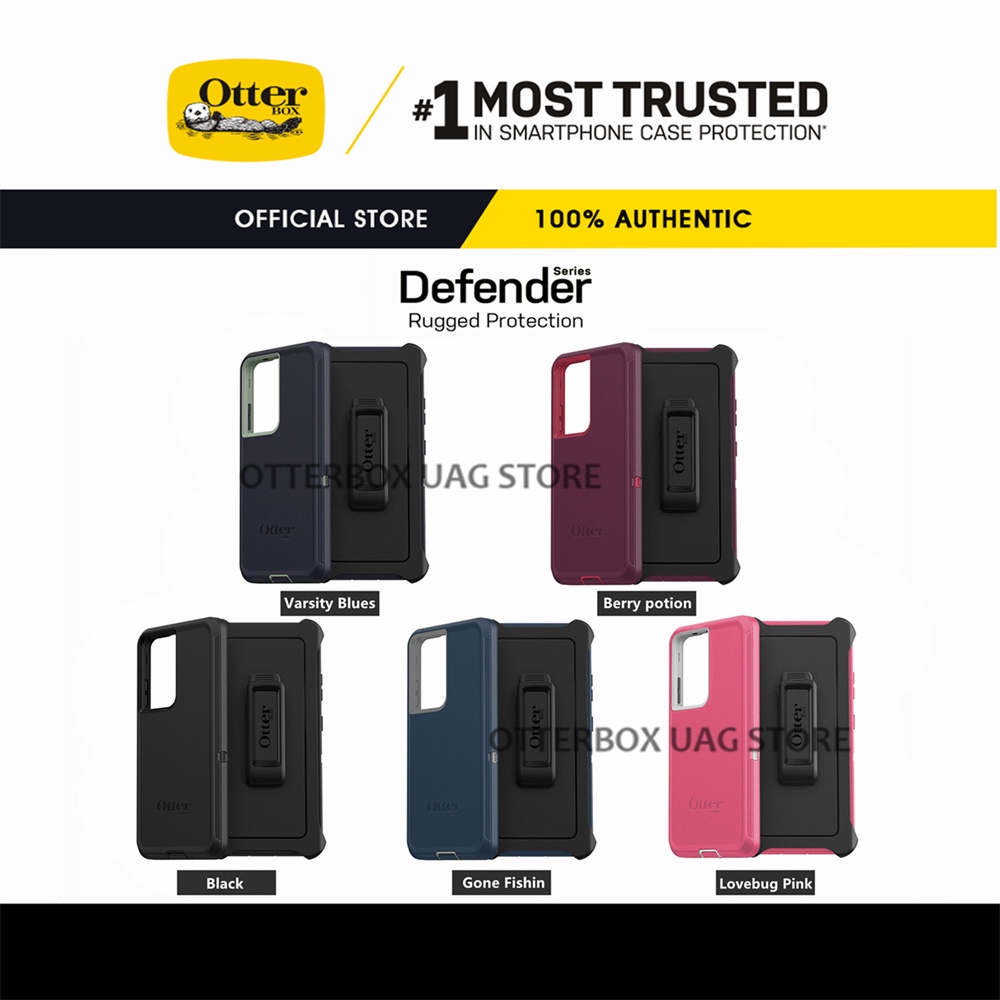 OtterBox Samsung Galaxy S21 Ultra / Galaxy S21 Plus / Galaxy S21 / Galaxy Note 20 Ultra / Galaxy Note 20 / Galaxy Note 10+ Plus / Galaxy Note 10 / Galaxy Note 9 / Galaxy Note 8 ​Capa Série Defender | Autêntico Original