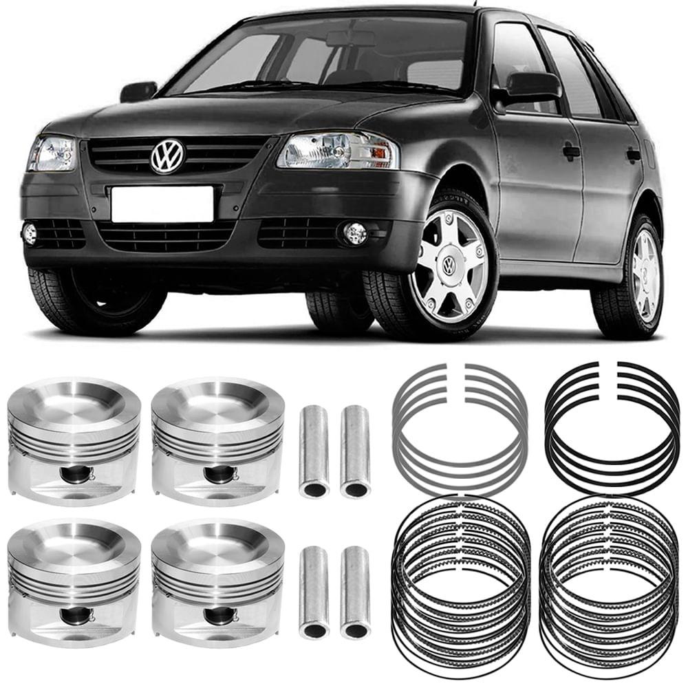 Kit Pistão Anel Std Volkswagen Gol G4 1.0 2005 a 2013 Flex Metal Leve em Oferta na Shopee