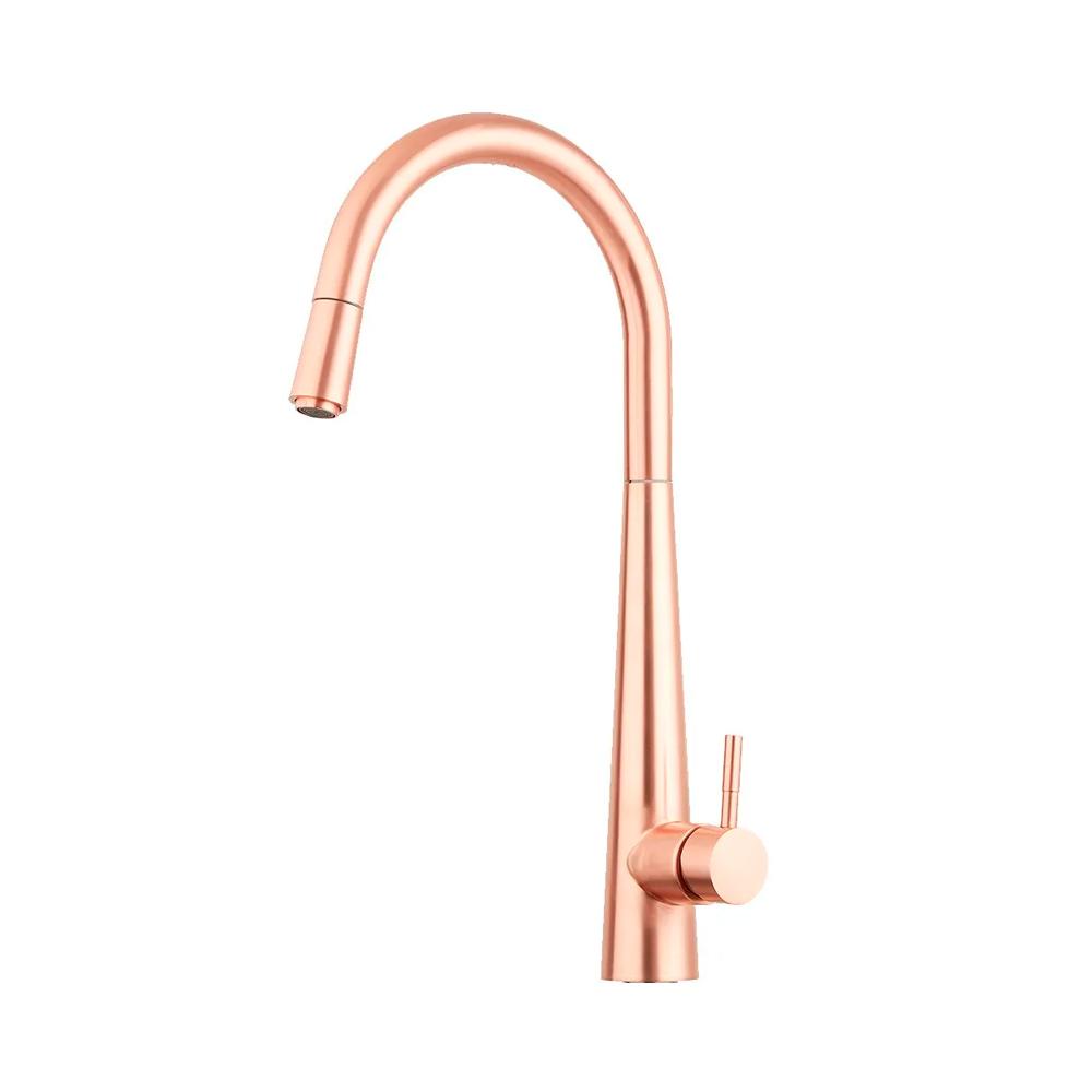 Torneira para cozinha Gourmet Misturador Monocomando Extensível em Aço inox Escovado Apurema Pingoo - Cobre em Oferta na Shopee