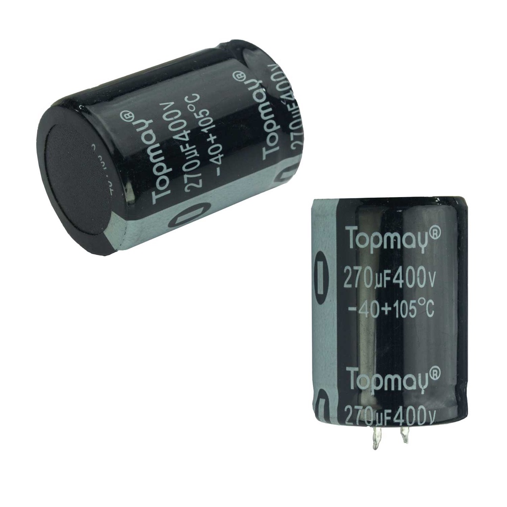5x Capacitor Eletrolítico 270uf x 400v 105º Kit c/ 5 Peças