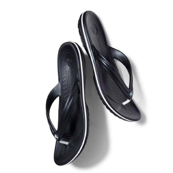 Detalhes do Chinelo Masculino Crocs Original Crocband Flip Preto