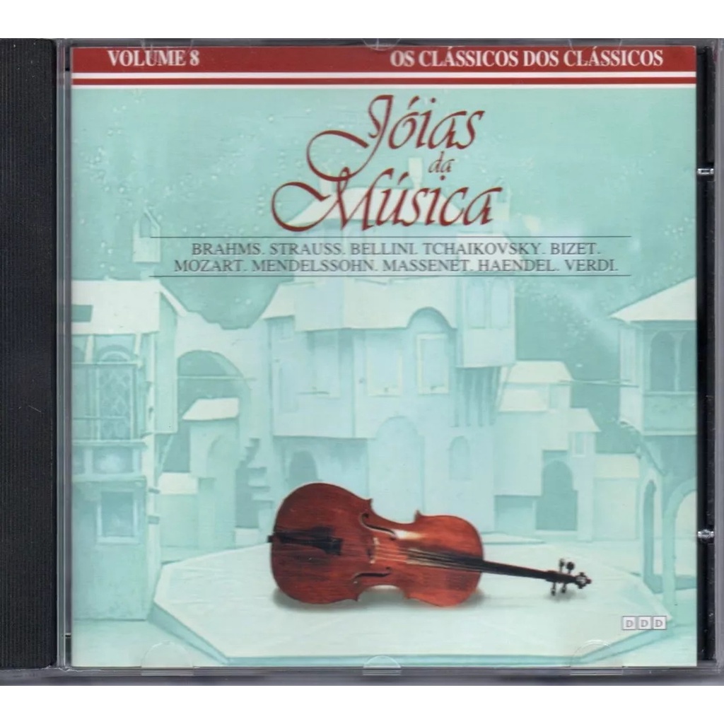 Cd Jóias Da Música Vol 8 Joannes Brahms - Johann Strauss