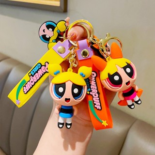 Anime O Chaveiro Powerpuff Girls Doll School Bag Pendant