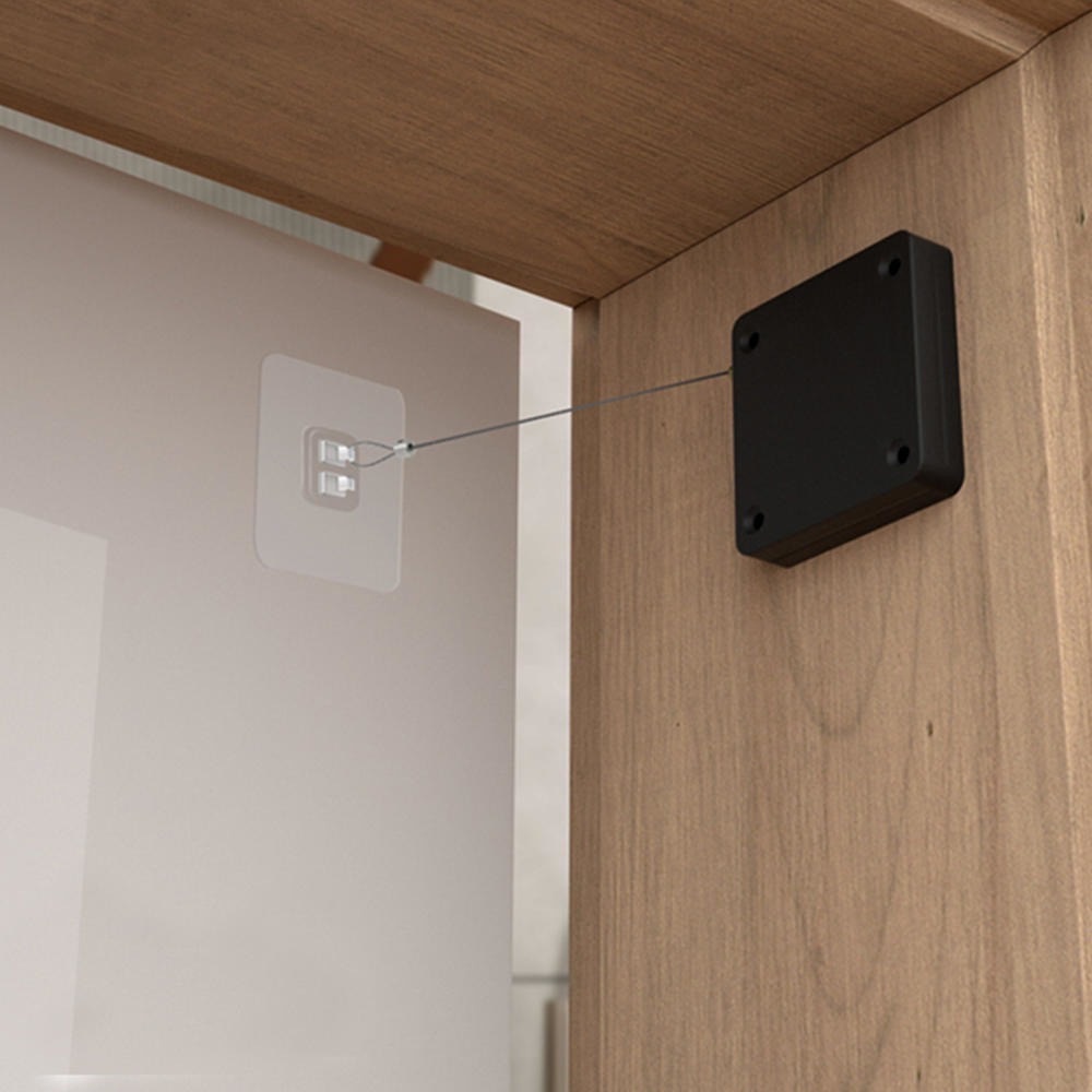 Mola Aérea para Fechamento Automático de Porta com Cabo Retrátil