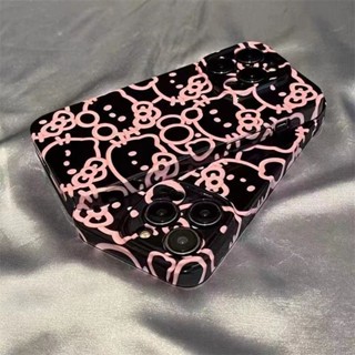 Capa Hello Kitty Rosa Para iPhone Apple 11/12 13 Promax 14 Pro/15Promax