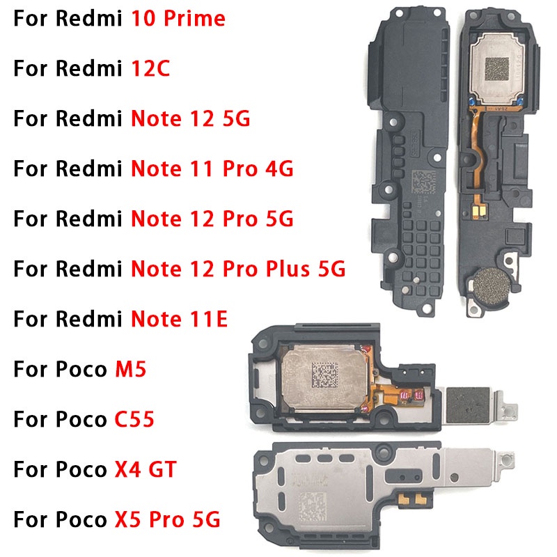 Alto-Falante Original Para Xiaomi Redmi 12C 10 Prime/Nota 12 Pro 5G 11 4G Poco X4 GT X5 Módulo De Campainha Do
