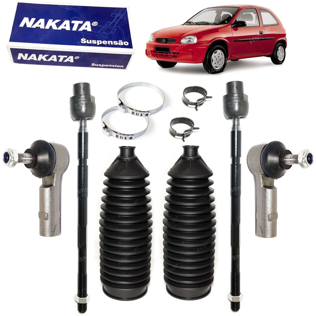 Kit Barra Axial Terminal Coifa Direcao Mecanica Corsa 1994-2002