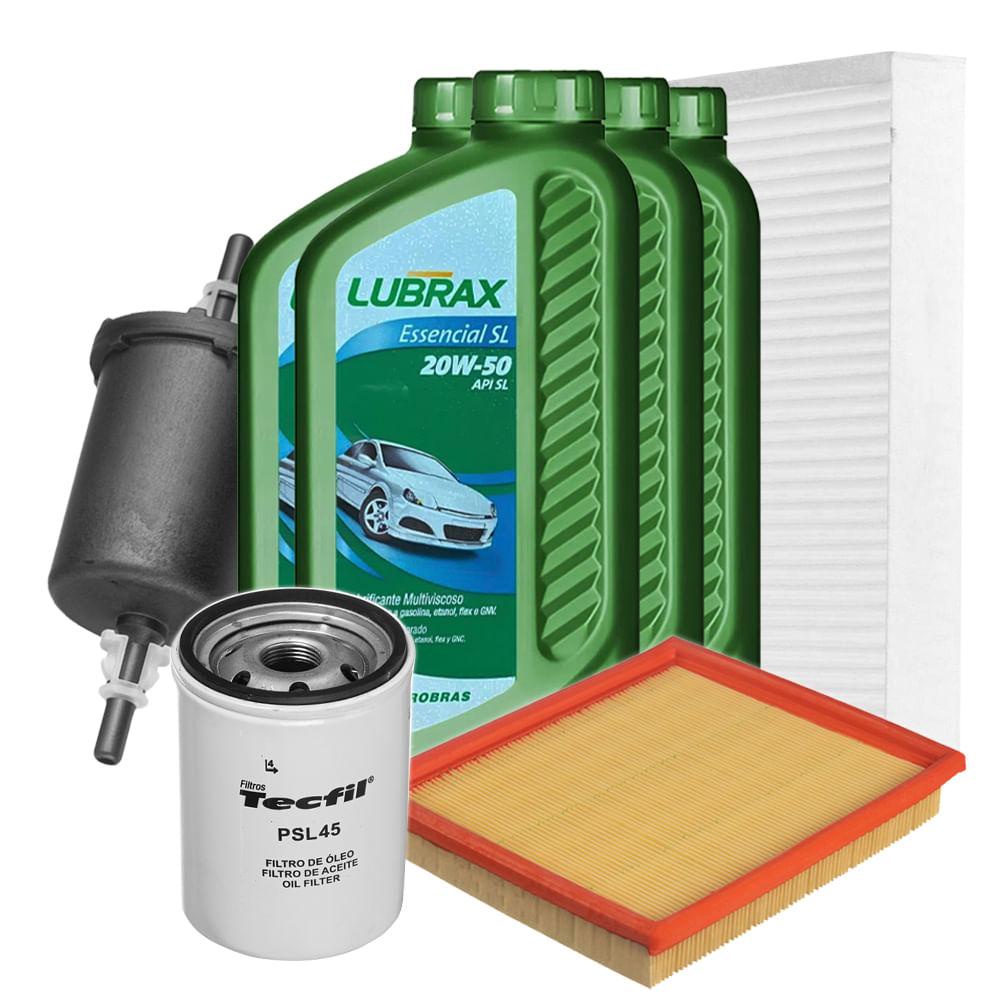 Kit Revisão Óleo 20w50 + Filtros Palio 1.6 Álcool Gasolina