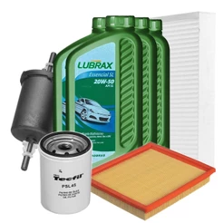 Kit Revisão Óleo 20w50 + Filtros Palio 1.6 Álcool Gasolina