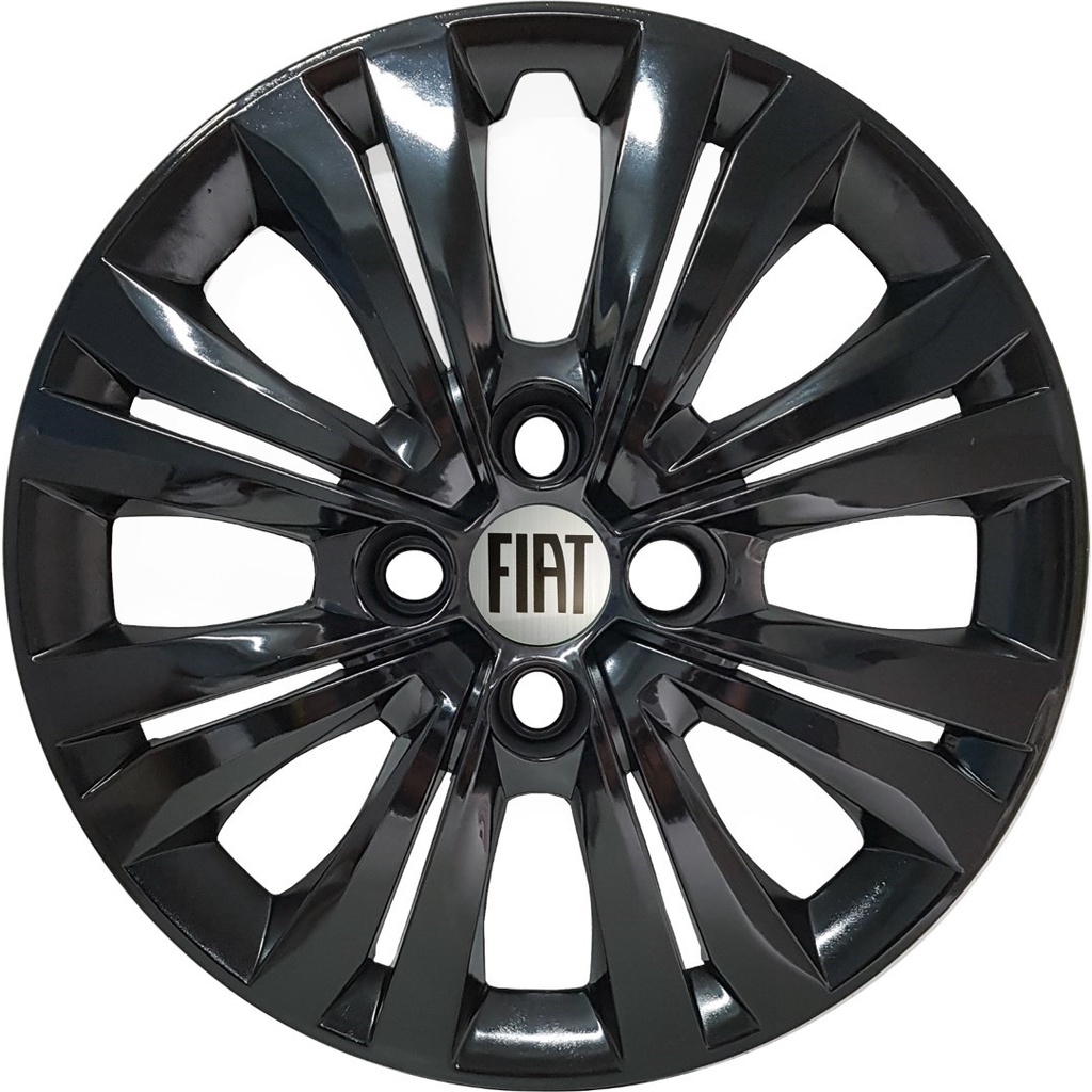 Calota Preta Brilhante Aro 14 Fiat Argo 2017 a 2024 G245pbj em Oferta na Shopee