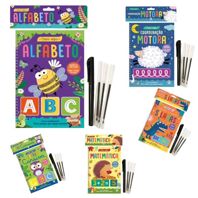 Livro Infantil Para Aprender e Desenvolver Com Caneta Mágica - Ciranda Cultural em Oferta na Shopee