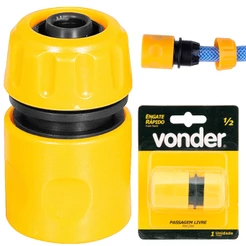 Engate Rápido Para Mangueira de Jardim 1/2 Conexão Universal VONDER