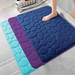 Modus Tapete de porta para banheiro quarto Super macio antiderrapante absorvente e durável Grão de pedra