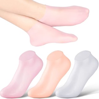 Meias de Silicone Meias de Silicone Hidratante Capa do Pé Anti-Rachaduras Calos Suavizantes Capa do Pé Máscara do Pé Máscara de Praia Capa do Pé Protetora Macia